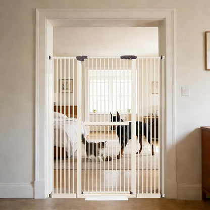 Lumizone Extra Tall Cat Gate 61.02" High Pressure Mounted Extra Wide by Lumizone