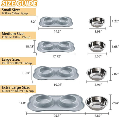 Hubulk Pet Dog Bowls 2 Stainless Steel Dog Bowl - Image 4