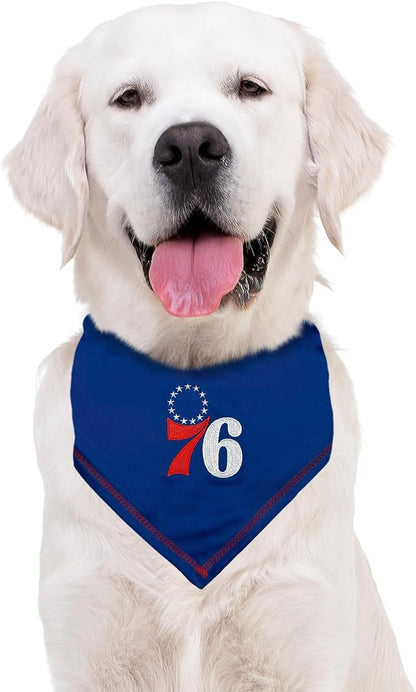 Pets First NBA Philadelphia 76ERS TIE Bandana, Size Large/X-Large. Dog Bandana - Image 3