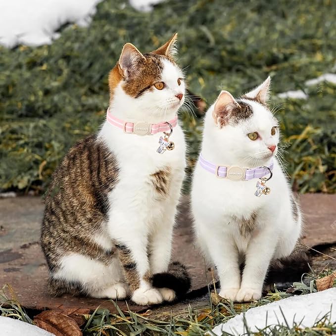 ARING PET 2 Pack Cat Collar-Cute Cotton Cat Collar - Image 4