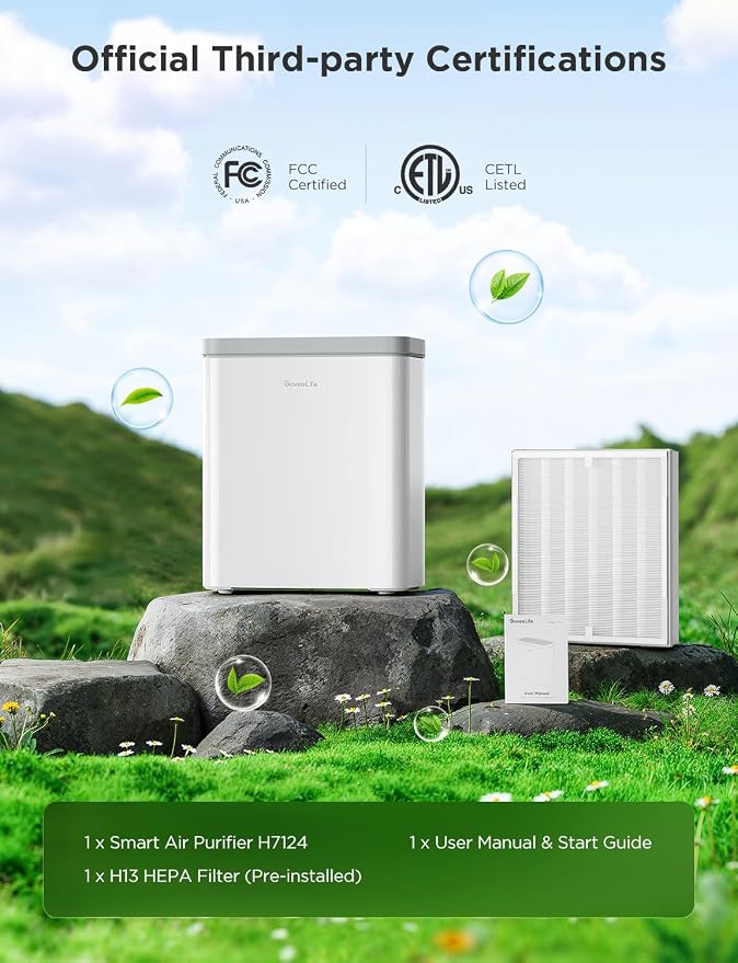 GoveeLife Smart Air Purifier for Home Large Room, Covers up to 1046 ft² - Image 3