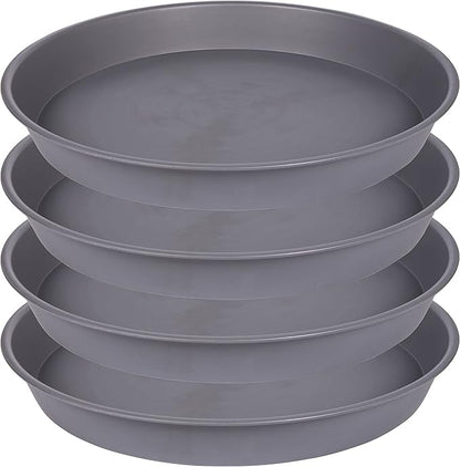 4 Pack of 18 19 inch Plant Saucer Round, Deep Plant Saucers by Bleuhome
