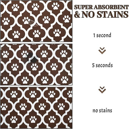 Dog Food Mat 16X24 Inch Pet Feeding Absorbent Mats - Image 3