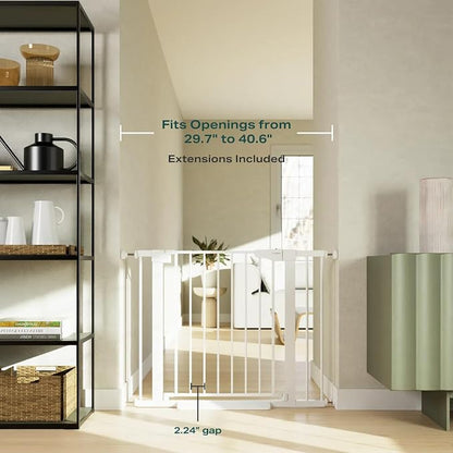 Cumbor 29.7-40.6" Baby Gate for Stairs, Mom's Choice Awards Winner-Dog Gate for - Image 2