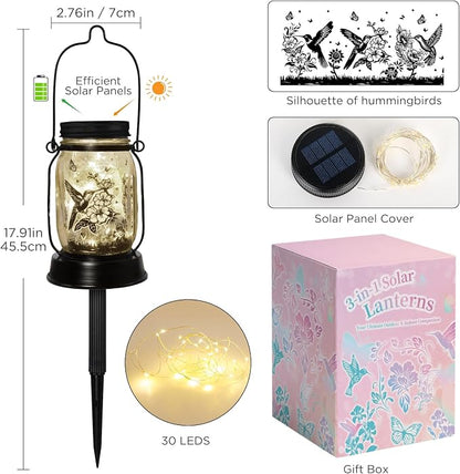 Solar Lanterns Outdoor Garden Decor Valentine's Day Gifts - Image 3