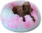 nononfish Puppy Bed for Calming Dog 19Inches Peach Anti-Anxiety Donut Bed for by nononfish