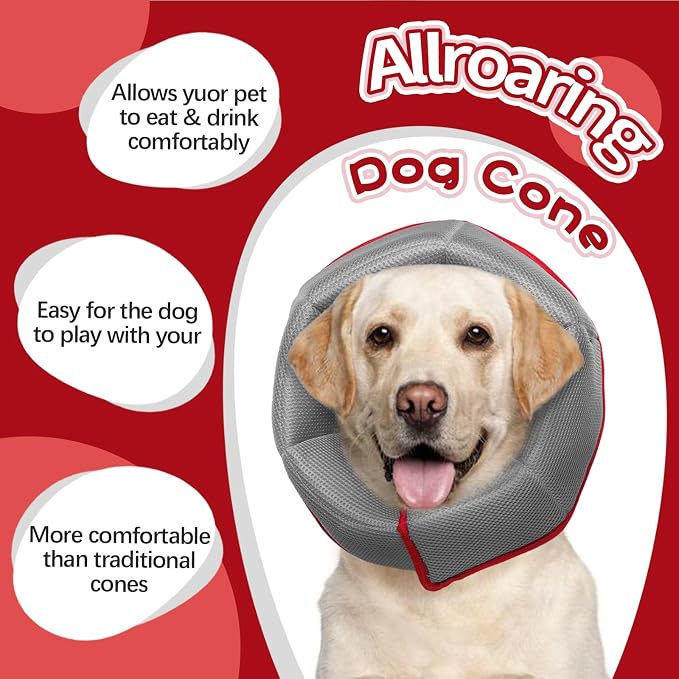 Dog Cone Collar After Surgery, Adjustable Soft Recovery Cone - Image 5