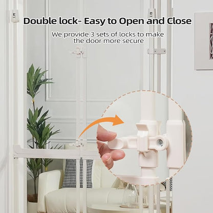 74.80-98.43'' Extra Tall Cat Gate, Adjustable 33.86” and 35.80" Wide, - Image 9