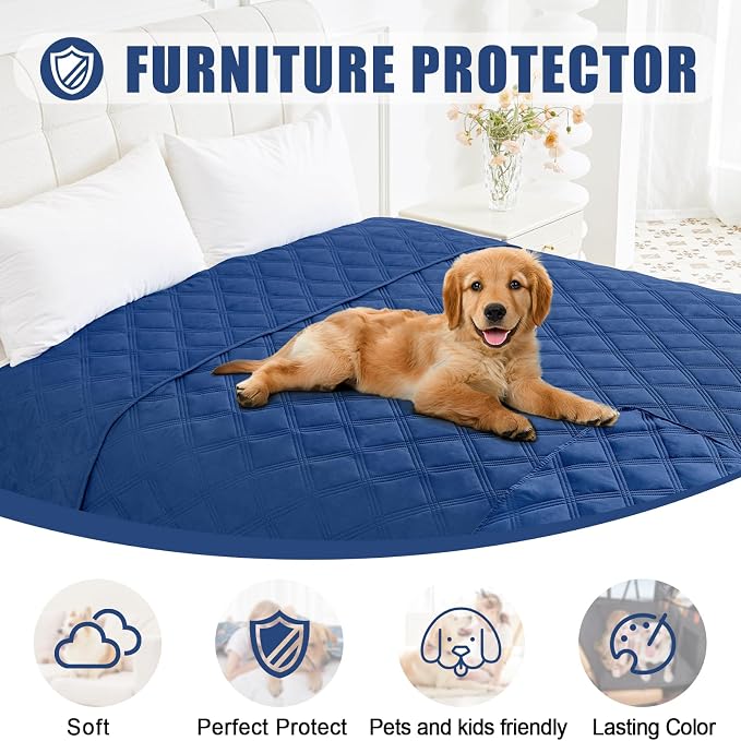 Smiry Waterproof Dog Bed Cover Blanket 40x50, Soft Reversible Pet Blanket - Image 8
