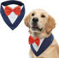 FUAMEY Dog Tuxedo for Large Dogs, Dog Formal Suit Dogs Attire Pet Bow Tie Puppy by FUAMEY