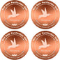 4Pcs Pure Copper Bird Bath Purification Disk, 0.6mm thick, All-Season Safe by CTTZCKJ