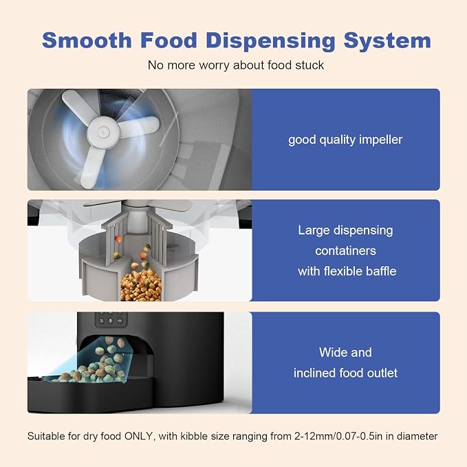 Automatic Cat Feeder, Cat Food Dispenser - Image 4