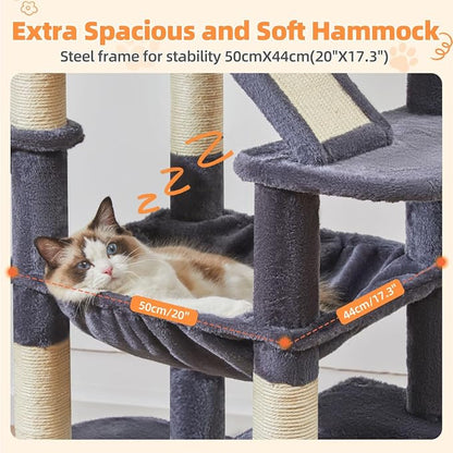 Taoqimiao Cat Tree 71-Inch, Cat Tower - Image 3