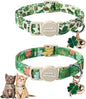 Unique Style Paws Saint Patrick Day Cat Collar, Trefoil Cat Collars, Adjustable by Uniquestylepaws