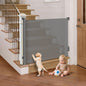 Retractable Baby Gate for Stairs, Automatic Tension, One-Hand Operation by Unknown