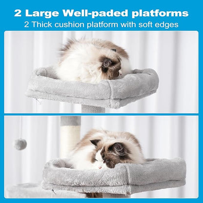 Hey-brother Large Multi-Level Cat Tree Condo Furniture - Image 4