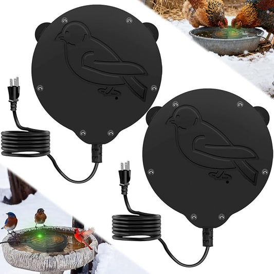 2 Pack Outdoors 100W Bird Bath Heater by Jarquia