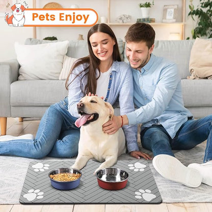 Pet Feeding Mat-Absorbent Pet Placemat - Image 8