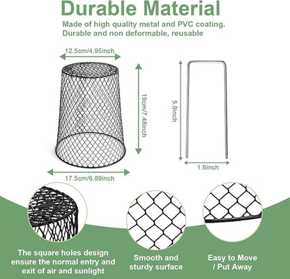 20 Pcs 6.8"×7.4" Seedling Plant Protectors from Animals, Chicken Wire Plant - Image 3