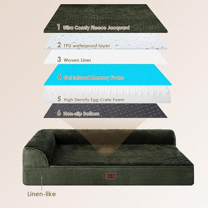 EHEYCIGA XXL Dog Bed Memory Foam, Orthopedic Giant Dog Bed Jumbo - Image 5