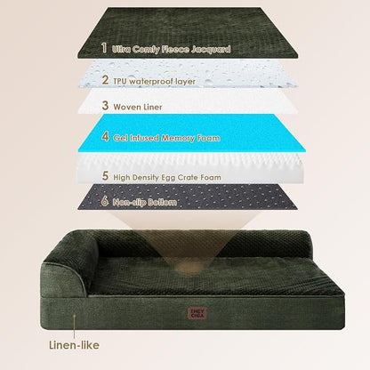 EHEYCIGA XL Dog Bed Memory Foam - Image 5
