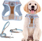 PUPTECK Adjustable Dog Harness Collar and Leash Set Step in No Pull Pet Harness by PUPTECK