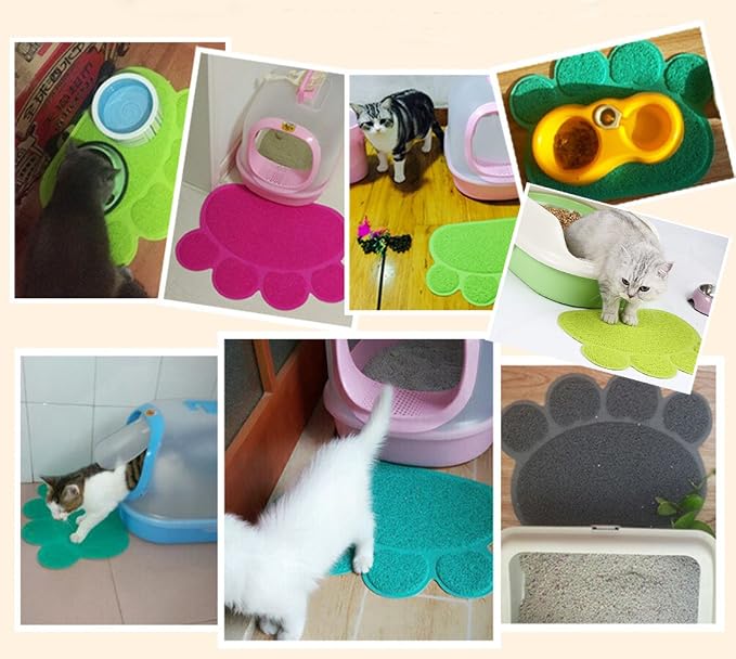 PVC Pet Dog Cat Puppy Kitten Dish Bowl Food Water Feeding Placemat, Non-Slip - Image 6
