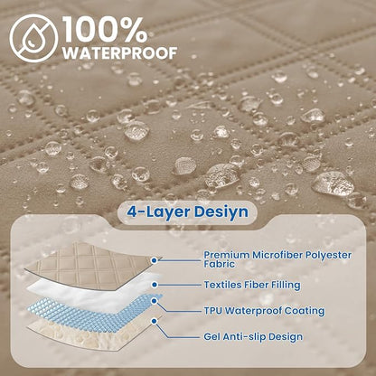 Waterproof Dog Bed Cover, Non-Slip Dog Blanket - Image 2
