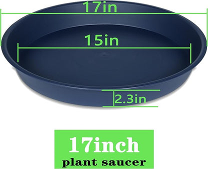 2 Pack of 16 17 inch Plant Saucer, 2.3" Depth, Plant Trays - Image 2