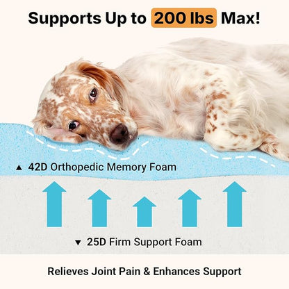 Veehoo Orthopedic Memory Foam Dog Bed, 7 Inch Thick Extra Large XXL Dog Bed - Image 3