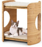 Tangkula Elevated Cat Bed for Indoor Cats, 2-Tier Cute Small Cat Tree Tower by TANGKULA