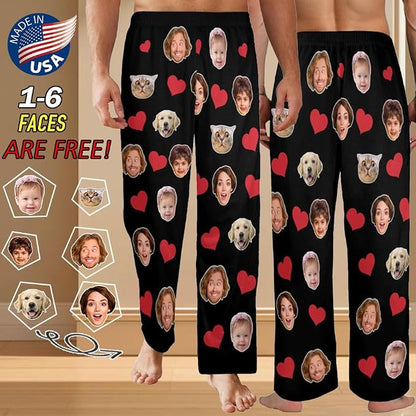 Custom Pajamas Pants with Photo - Image 2