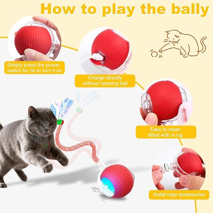 2-Pack Interactive Cat Toys Ball - Image 7