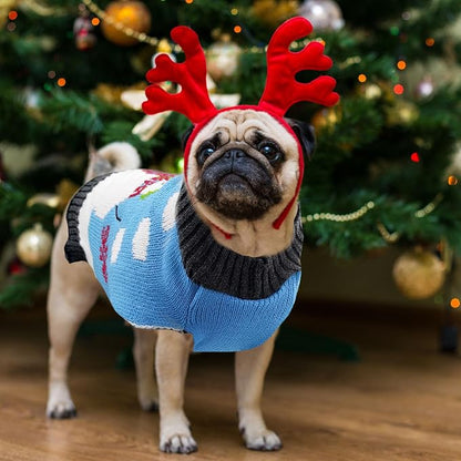 Pet Christmas Dog Sweaters Cute Animal Snowman Printed Puppy Xmas Costumes - Image 7