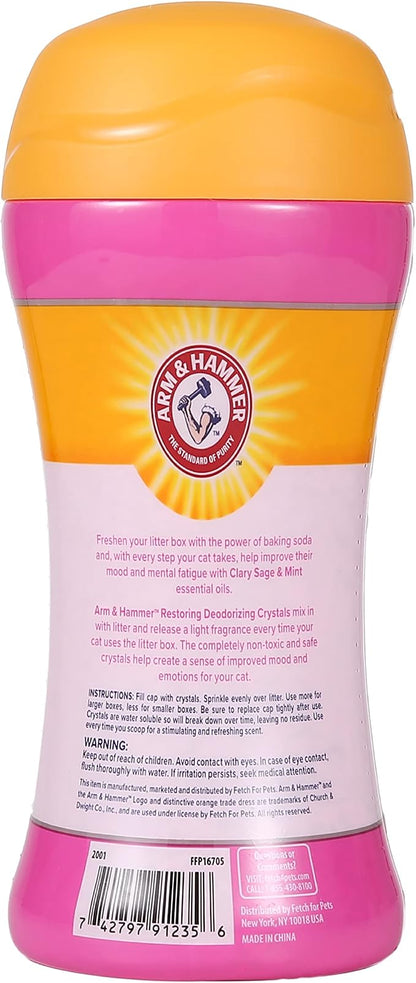 Arm & Hammer Restoring Cat Litter Box Deodorizing Crystals, Litter Deodorizer - Image 2