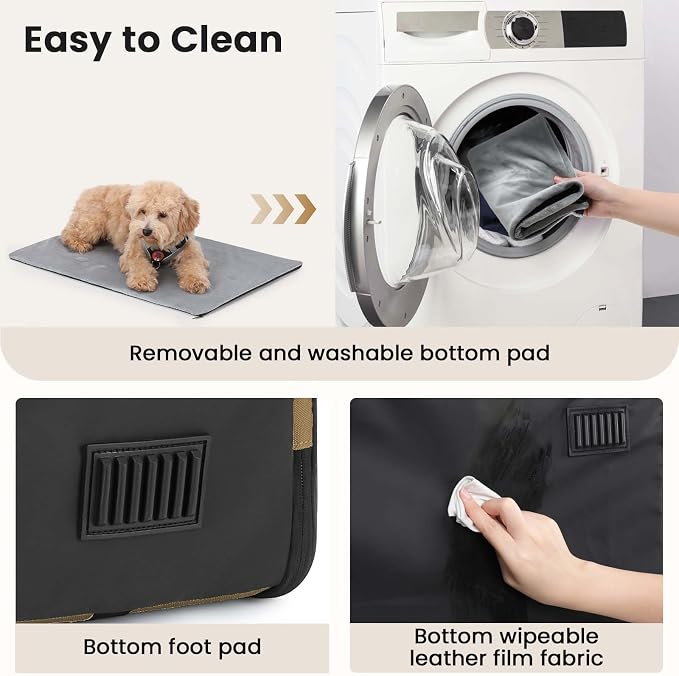 Dog Car Carrier Light Weight 24×17.7×20.5 in, Dog Carrier Easy to Assemble - Image 8