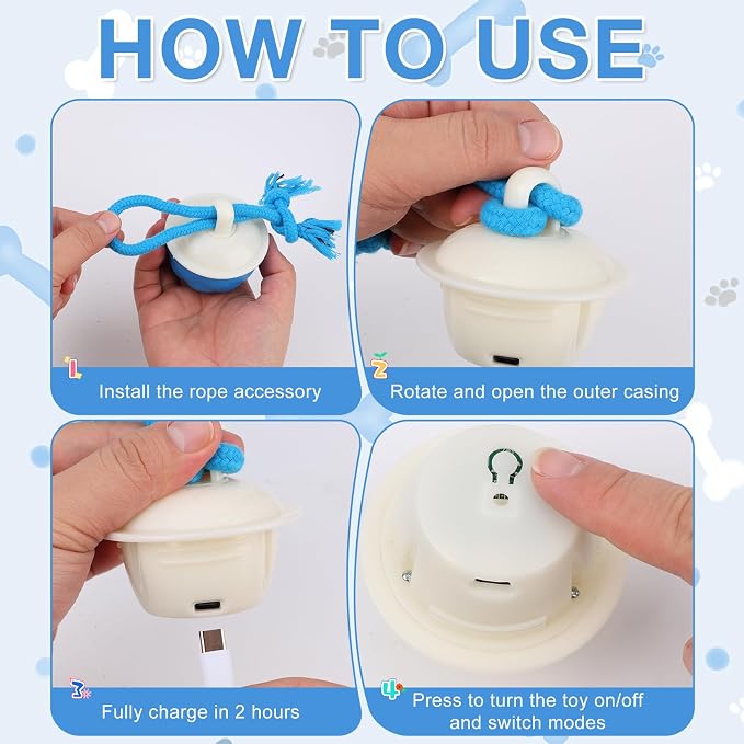 Interactive Dog Toys, 2026 Upgraded Motion Activated Automatic Rolling Ball Toys - Image 6