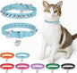 Leather Cat Collars for Boy Girl Cats by DILLYBUD