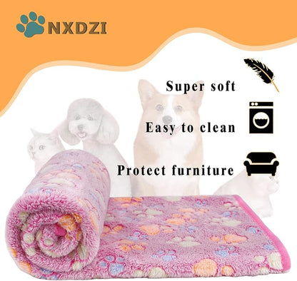 Dog Blankets for Medium Large Dogs, 3 Pack Dog Blanket Washable 41" x 31" - Image 7