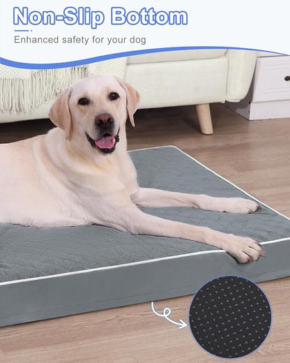 KSIIA XL Dog Bed for Crate Pad Waterproof Dog Bed - Image 7