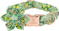 Lionheart Glory Cute Lemon Floral Pattern Adjustable Dog Collar by LionheartGlory
