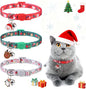 3 Pack Christmas Cat Collars Breakaway by DILLYBUD