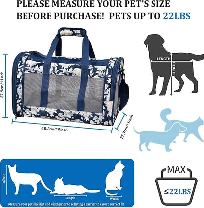 Soft-Sided Kennel Pet Carrier for Small Dogs, Airline Approved Cat Carriers Dog - Image 3