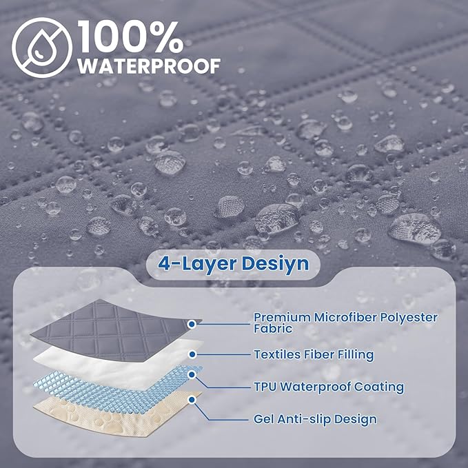 Waterproof Dog Bed Cover Pet Blanket, Soft Couch Cover - Image 2