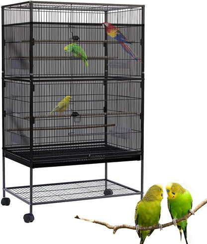 Bird Cage Seed Catcher Large Bird Cage Cover 118 * 31 inches Adjustable Net by SYOOY