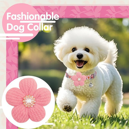 Small Dog Collar with Flower, Puppy Collar - Image 3