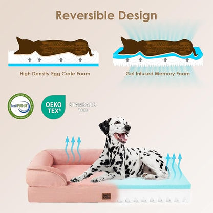 EHEYCIGA Orthopedic Dog Beds for Extra Large Dogs, Waterproof Memory Foam XL - Image 3