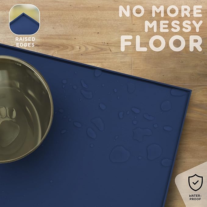 Dog Food Mat - 28x18” Large Silicone Stove Top Protector, Silicone Pet Feeding - Image 5