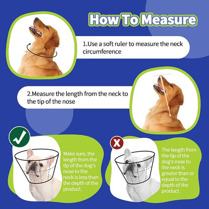 Dog Cone Collar After Surgery, Adjustable Soft Recovery Cone - Image 3