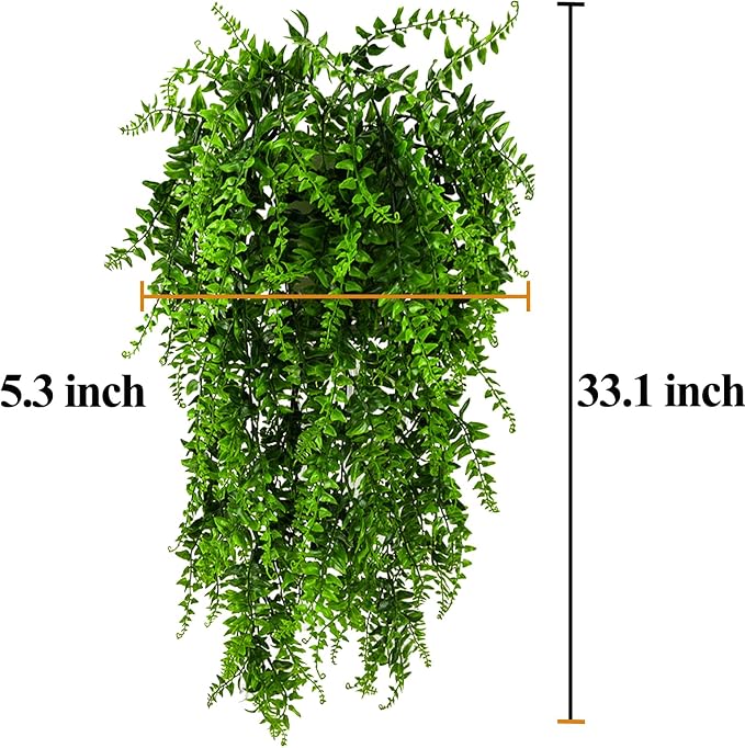HERCOCCI 2 Pack Reptile Plants, Terrarium Hanging Plants Vines Artificial - Image 6